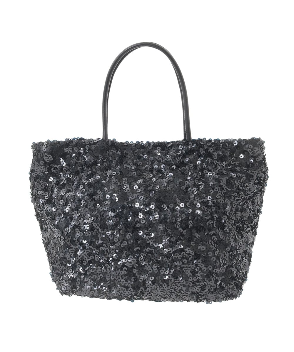 OZ5BD30054 eur3(エウルキューブ) 【2WAY】スパンコールミニトートバッグ ネイビー