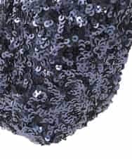 OZ5BD30054 eur3(エウルキューブ) 【2WAY】スパンコールミニトートバッグ ネイビー