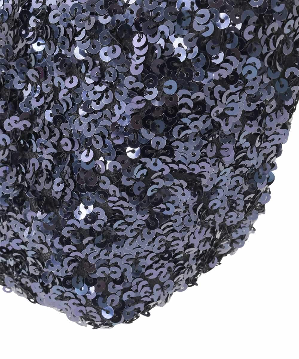 OZ5BD30054 eur3(エウルキューブ) 【2WAY】スパンコールミニトートバッグ ネイビー