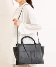 OZ5BP26075 eur3(エウルキューブ) 2WAYハンドバッグ ブラック(94)