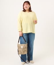 OZ5DD02079 eur3(エウルキューブ) ゼブラ箔デザイントートバッグ ベージュ