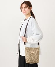 OZ5DD02079 eur3(エウルキューブ) ゼブラ箔デザイントートバッグ ベージュ