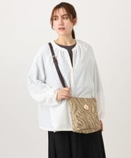 OZ5DD02079 eur3(エウルキューブ) ゼブラ箔デザイントートバッグ ベージュ