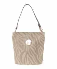 OZ5DD02079 eur3(エウルキューブ) ゼブラ箔デザイントートバッグ ベージュ