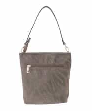 OZ5DD02079 eur3(エウルキューブ) ゼブラ箔デザイントートバッグ ブラウン