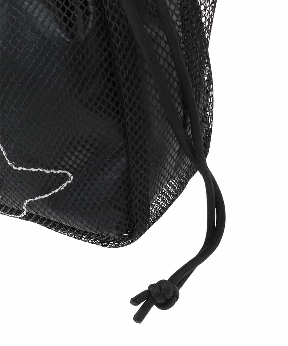 OZ5DD03064 eur3(エウルキューブ) キャット刺繍メッシュトートバッグ ブラック