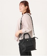 OZ5DD51049 eur3(エウルキューブ) 【撥水】肩楽ナイロン2WAYバッグ ブラック