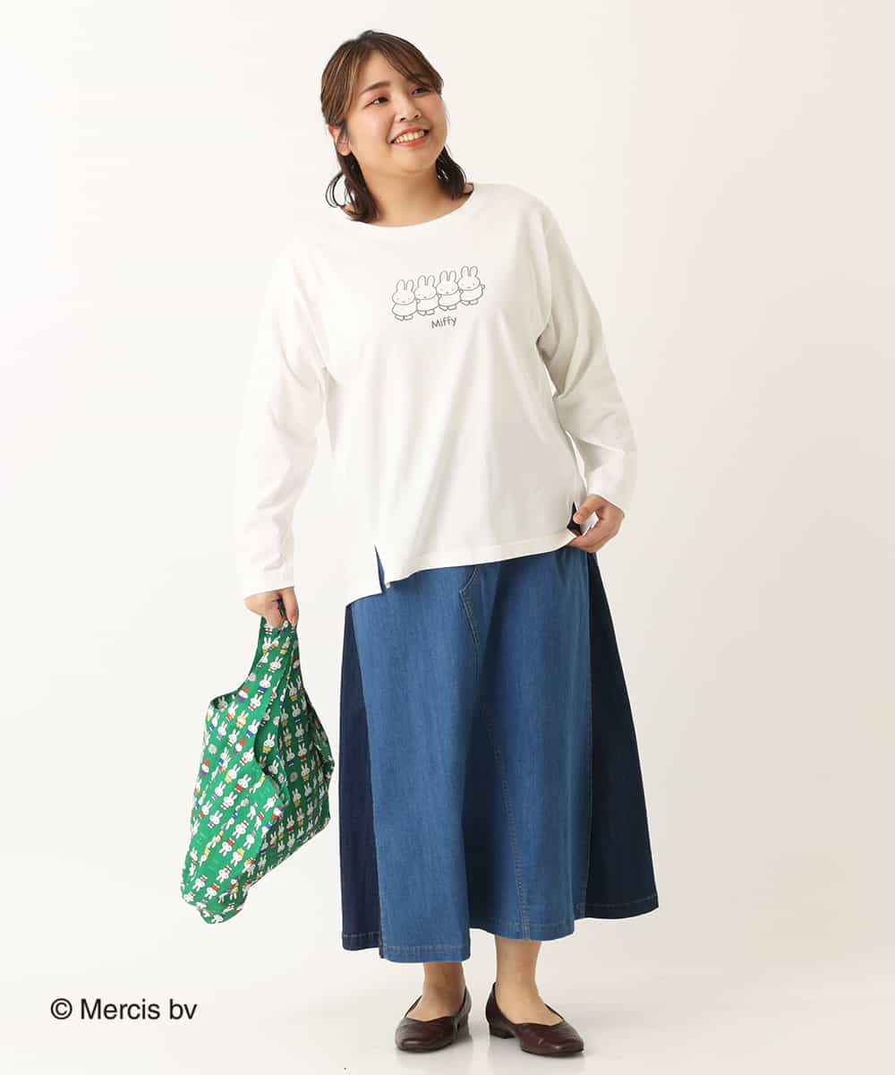 高評価なギフトルームウェア/パジャマ【miffy×eur3】ミッフィープリントエコバッグ