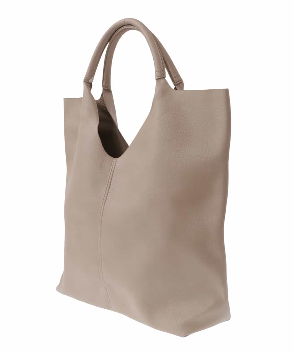 OZ5DS02070 eur3(エウルキューブ) フェイクレザービッグトートバッグ ベージュ(82)
