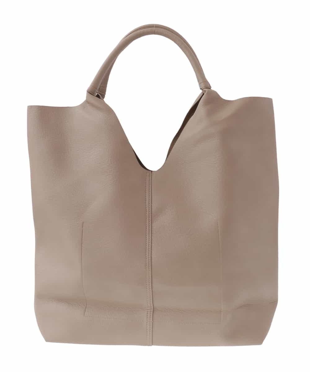 OZ5DS02070 eur3(エウルキューブ) フェイクレザービッグトートバッグ ベージュ(82)