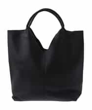OZ5DS02070 eur3(エウルキューブ) フェイクレザービッグトートバッグ ブラック(94)