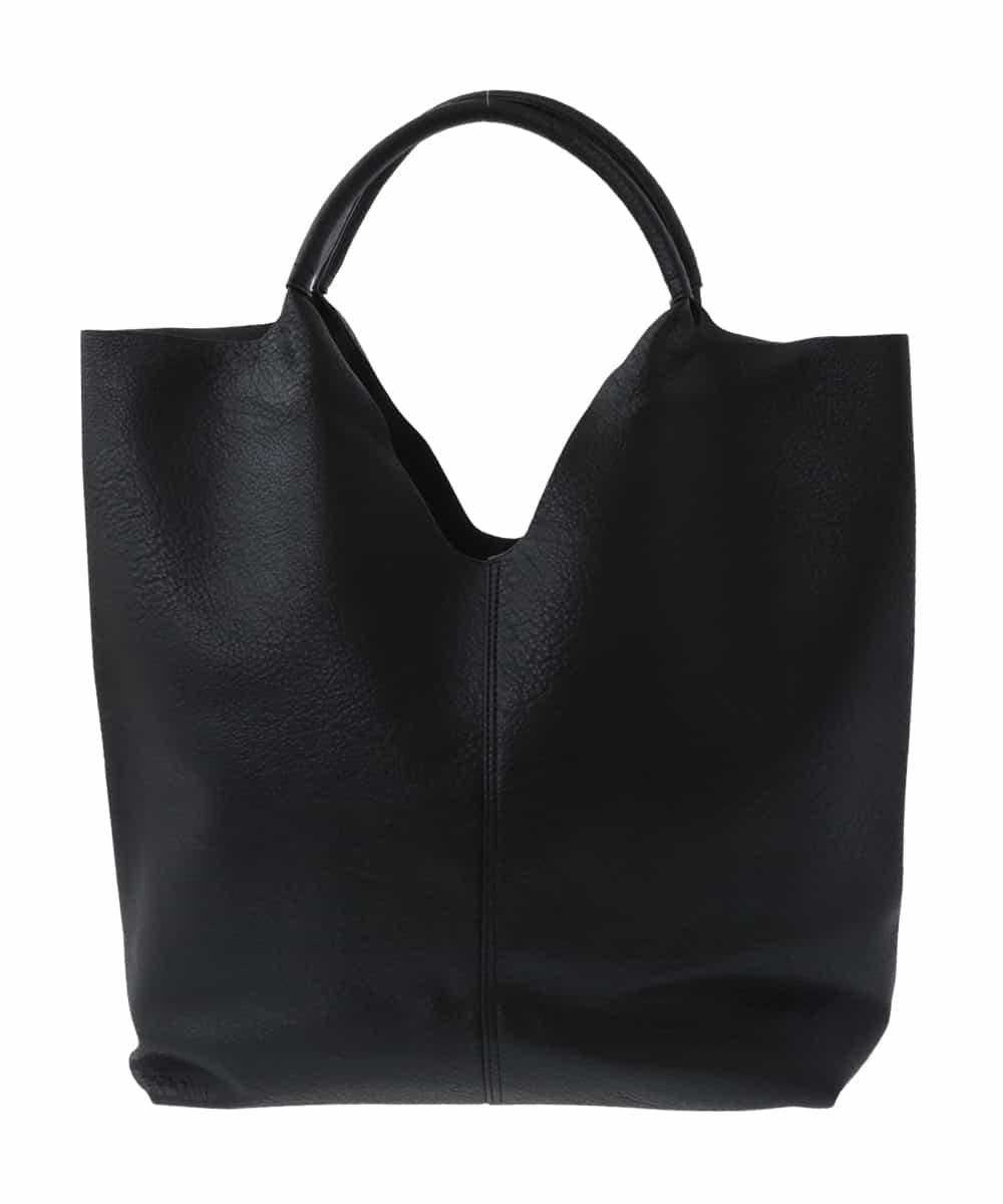OZ5DS02070 eur3(エウルキューブ) フェイクレザービッグトートバッグ ブラック(94)