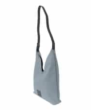 OZ5ED05044 eur3(エウルキューブ) Vカットフェイクレザーショルダーバッグ グレー