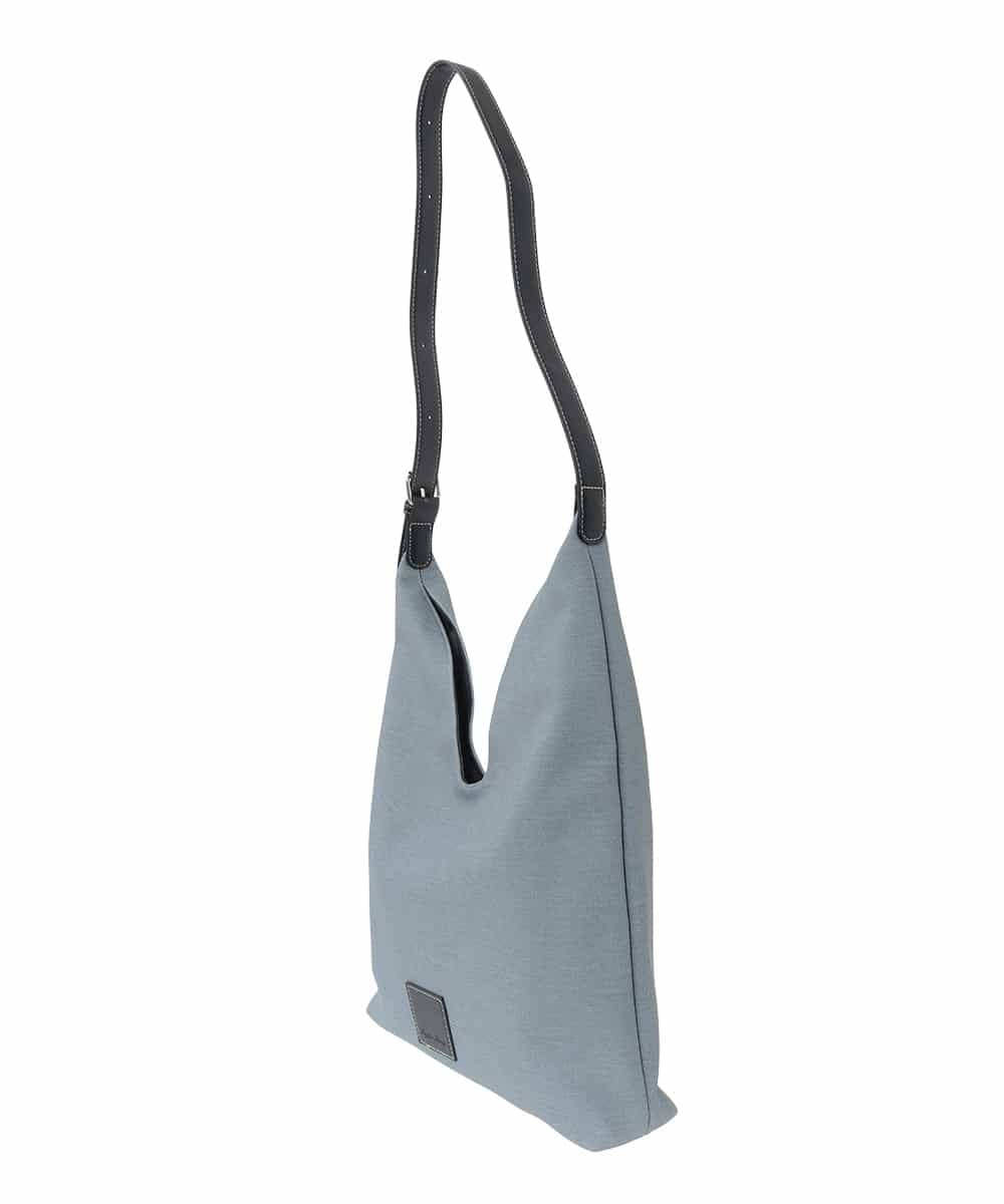 OZ5ED05044 eur3(エウルキューブ) Vカットフェイクレザーショルダーバッグ グレー