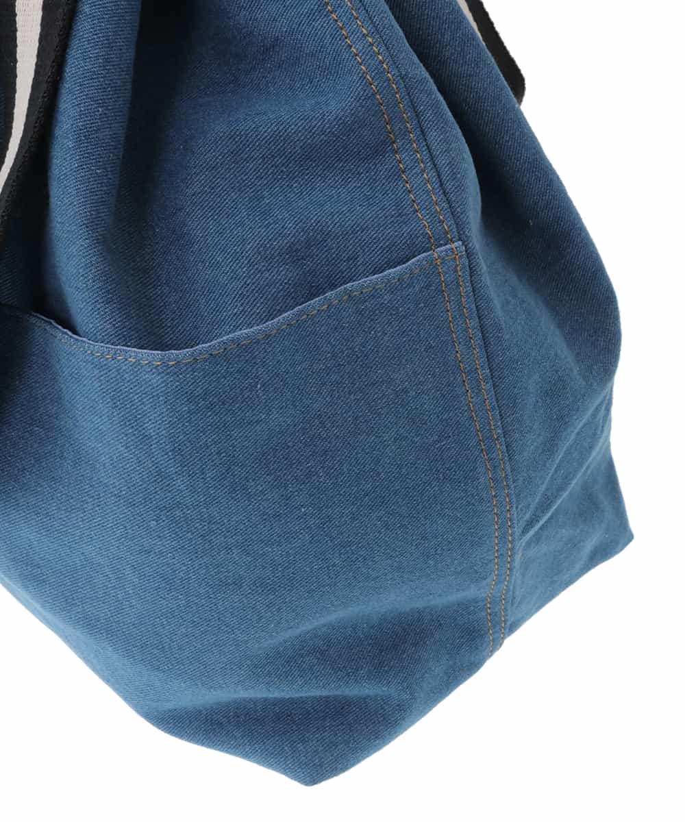OZ5ES04070 eur3(エウルキューブ) 巾着デザインデニムトートバッグ ブルー(55)