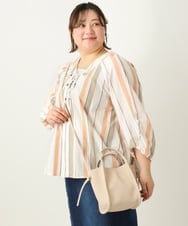 OZ5FA09049 eur3(エウルキューブ) スクエアフォルムトートバッグ アイボリー(80)