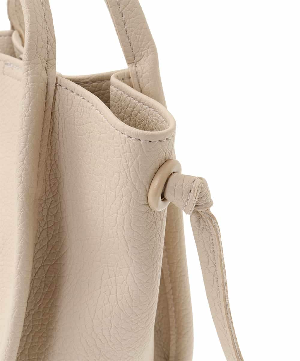 OZ5FA09049 eur3(エウルキューブ) スクエアフォルムトートバッグ アイボリー(80)