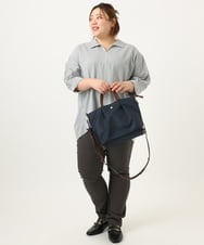 OZ5JA51049 eur3(エウルキューブ) 肩楽ナイロン2WAYショルダーバッグ ネイビー(57)