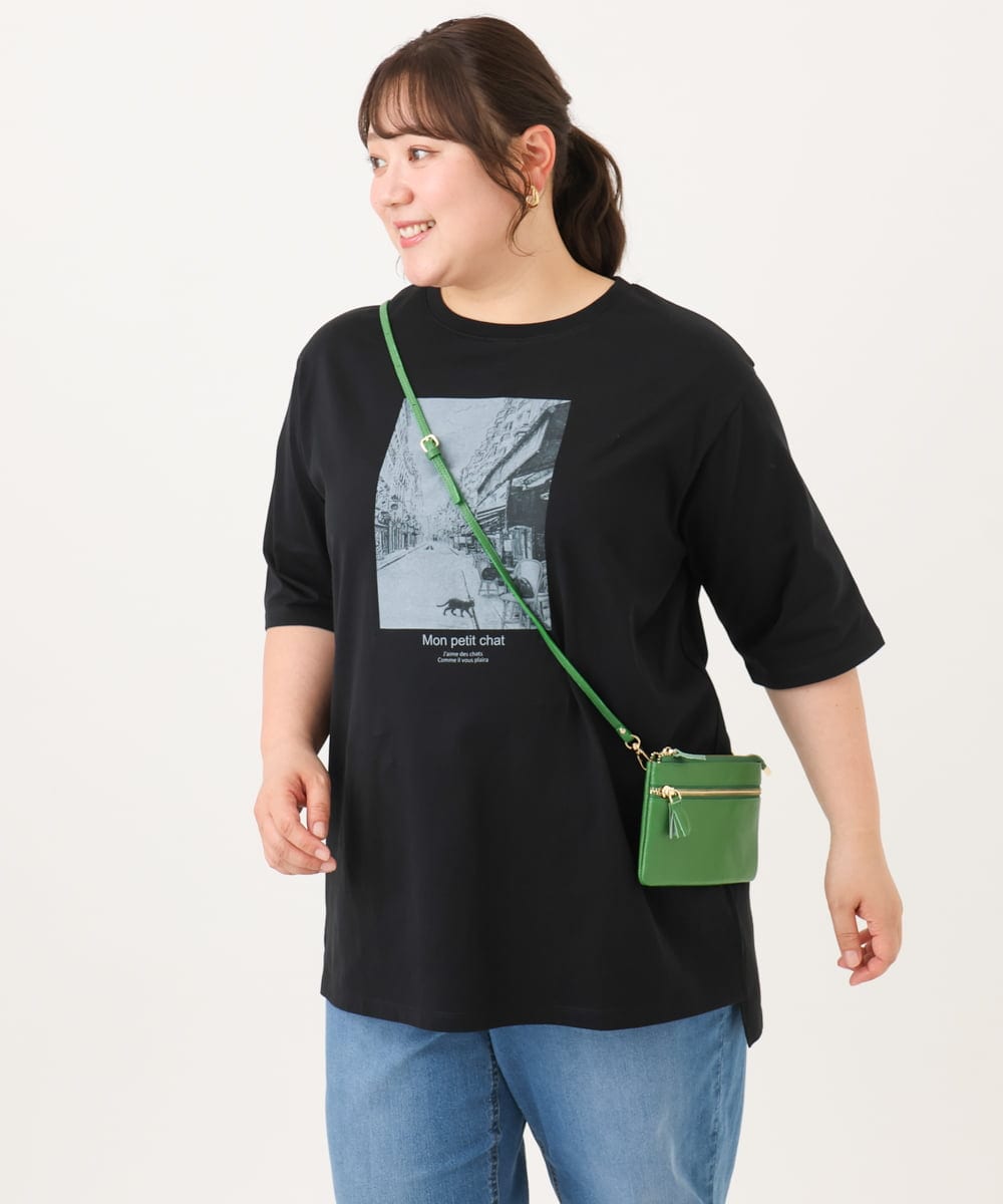 OZ5JD15069 eur3(エウルキューブ) カウレザーウォレットショルダーバッグ グリーン