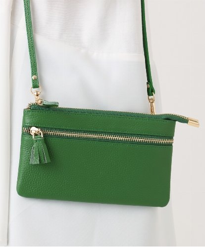OZ5JD15069 eur3 カウレザーウォレットショルダーバッグ