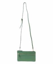 OZ5JD15069 eur3(エウルキューブ) カウレザーウォレットショルダーバッグ グリーン