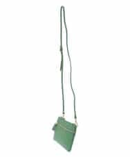 OZ5JD15069 eur3(エウルキューブ) カウレザーウォレットショルダーバッグ グリーン