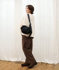 OZ5KD22069 eur3(エウルキューブ) メッシュナイロンショルダーバッグ ブラック