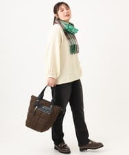 OZ5LD20089 eur3(エウルキューブ) マルチWAYスクエアキルティングトートバッグ ダークブラウン