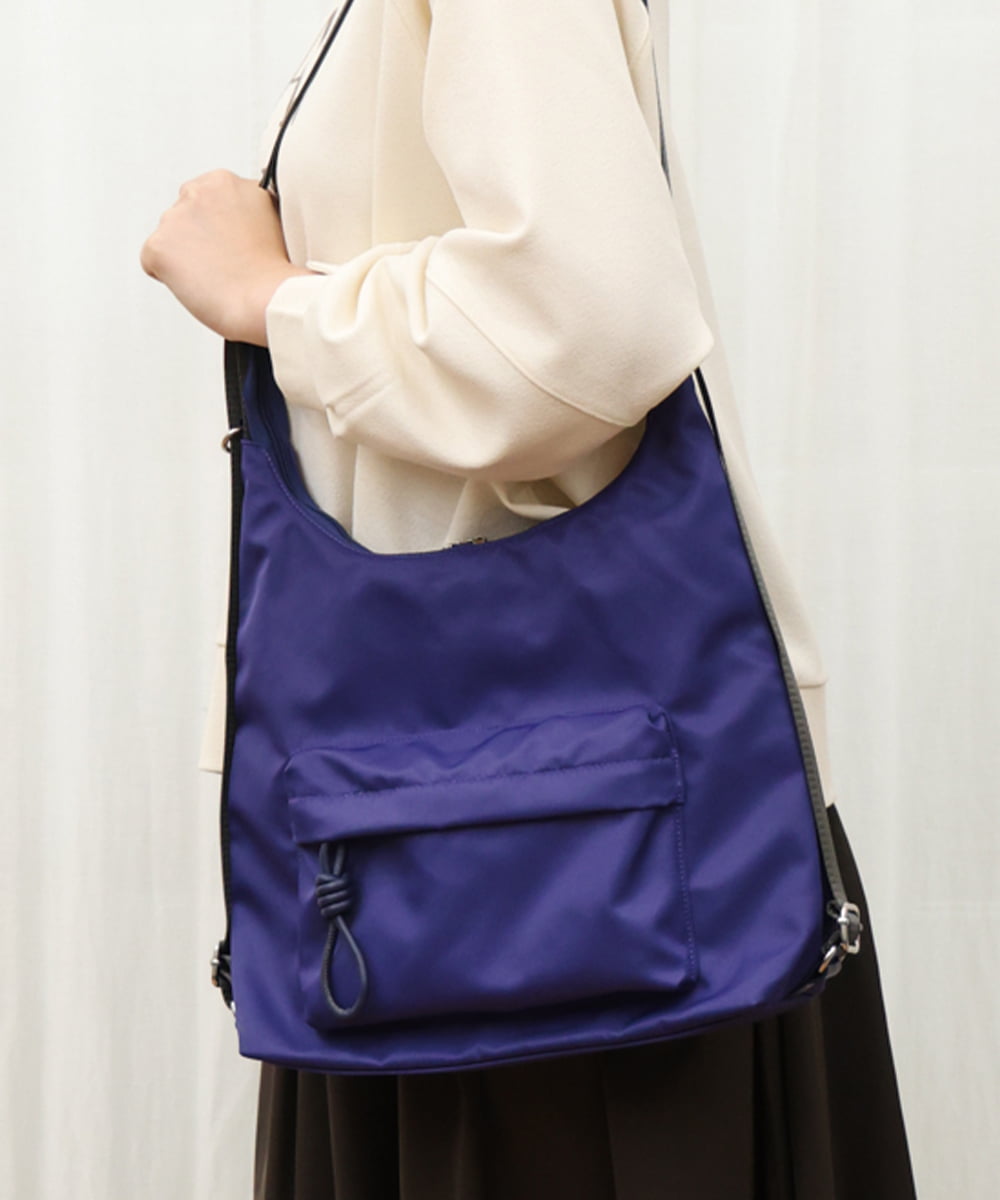 OZ5LD23079 eur3(エウルキューブ) 【2WAY/軽量】ナイロンショルダーバッグ ブルー