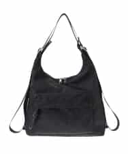 OZ5LD23079 eur3(エウルキューブ) 【2WAY/軽量】ナイロンショルダーバッグ ブラック
