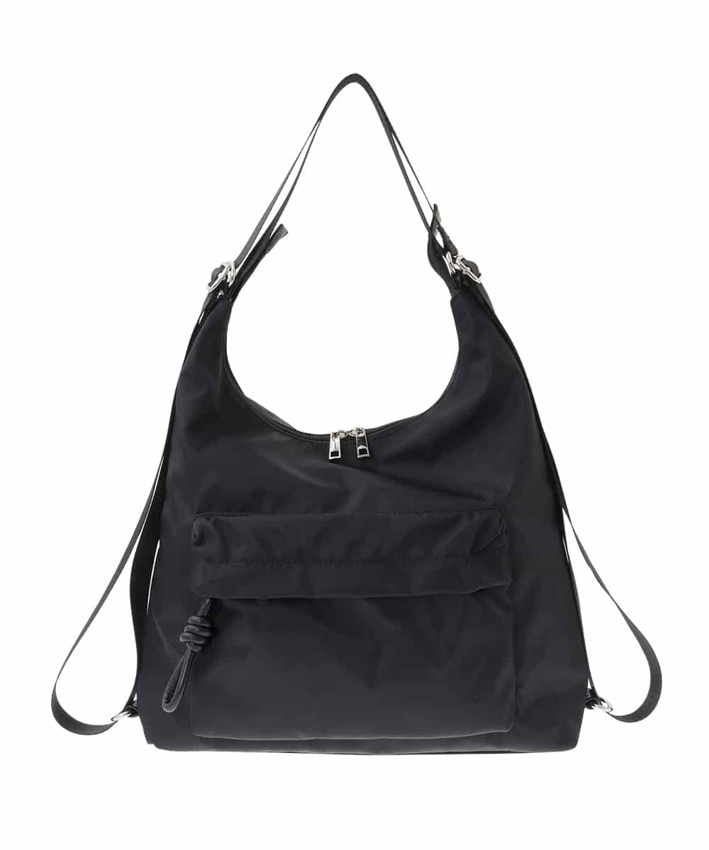 OZ5LD23079 eur3(エウルキューブ) 【2WAY/軽量】ナイロンショルダーバッグ ブラック