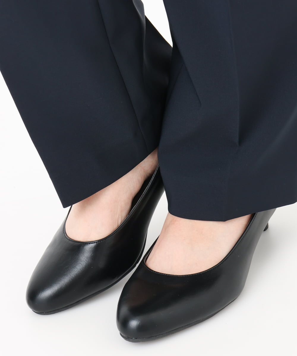 OZ6CD01089 eur3(エウルキューブ) 【幅広さんOK！ワイズ3E】キトゥンヒールパンプス ブラック