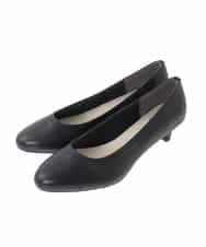 OZ6CD01089 eur3(エウルキューブ) 【幅広さんOK！ワイズ3E】キトゥンヒールパンプス ブラック