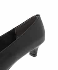 OZ6CD01089 eur3(エウルキューブ) 【幅広さんOK！ワイズ3E】キトゥンヒールパンプス ブラック