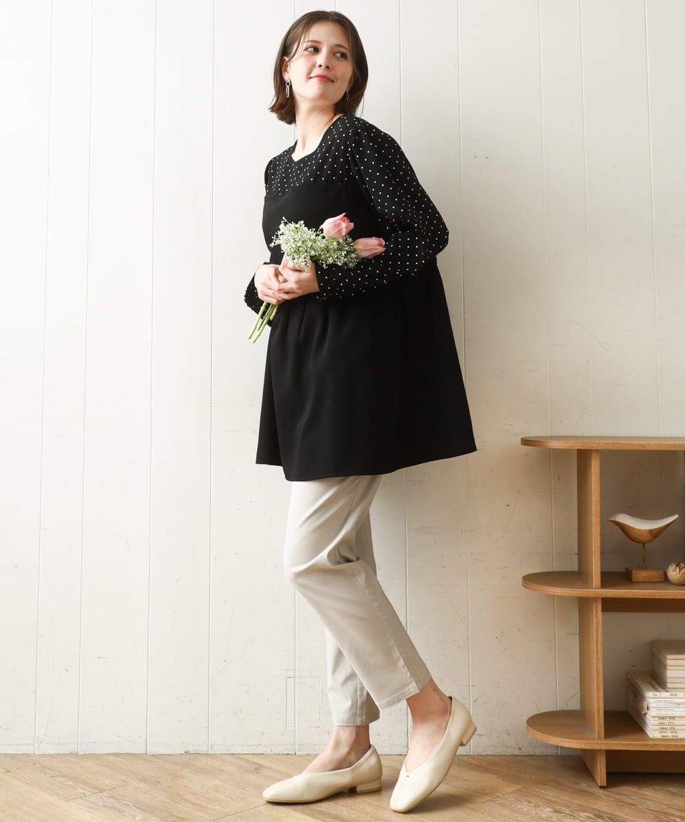 OZ6DA01089 eur3(エウルキューブ) Vカットデザインパンプス アイボリー(80)