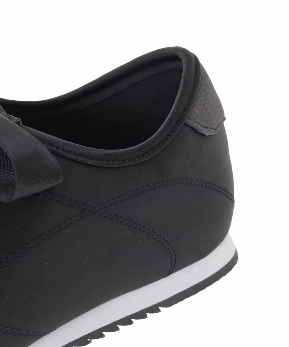 OZ6DD03079 eur3(エウルキューブ) 【【la farfaコラボ／高機能スポンジ】レースアップリボンデザインスニーカー ブラック