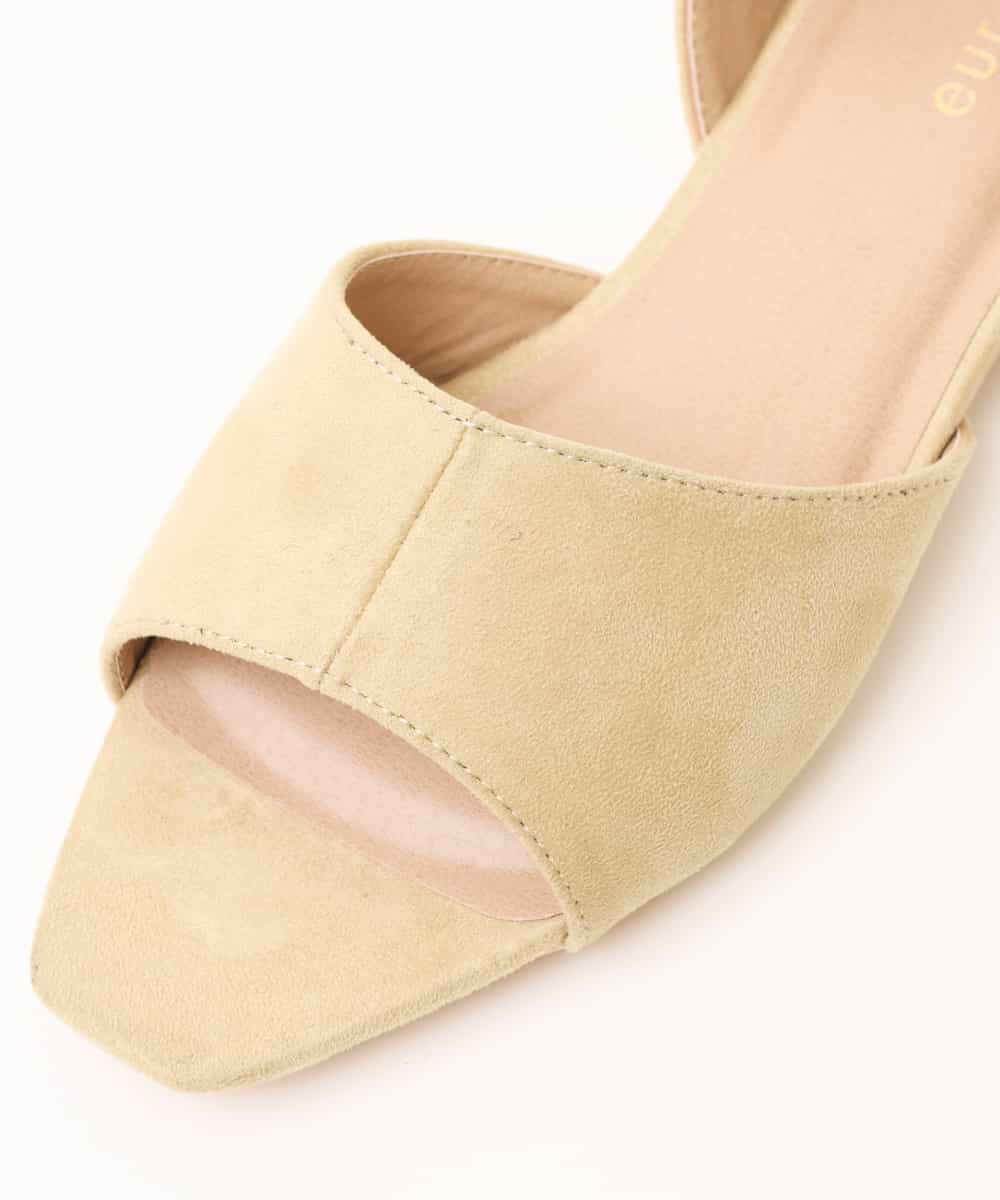 OZ6EM02060 eur3(エウルキューブ) スクエアトゥフラットサンダル グリーン