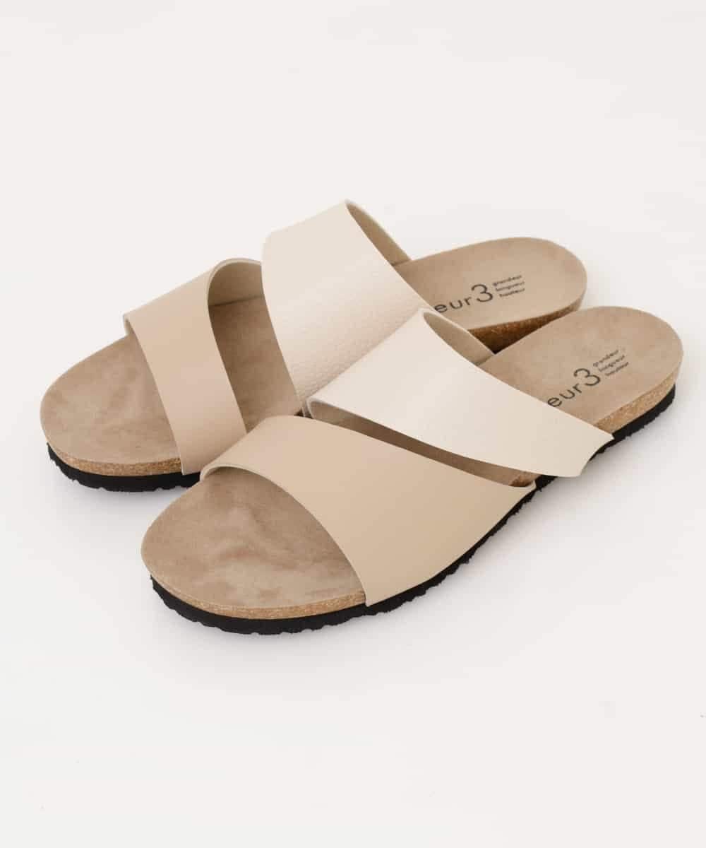 OZ6FP04060 eur3(エウルキューブ) フットベットサンダル アイボリー(80)