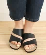 OZ6FP04060 eur3(エウルキューブ) フットベットサンダル ブラック(94)