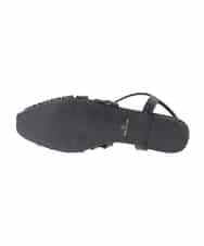 OZ6GD05089 eur3(エウルキューブ) カットワークレースアップパンプス ブラック