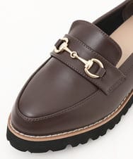 OZ6JD06089 eur3(エウルキューブ) 【幅広さんOK！ワイズ4E】トラックソールローファー ダークブラウン