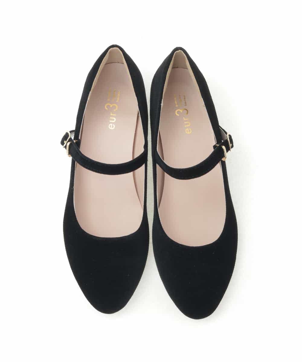 OZ6JD10059 eur3(エウルキューブ) ストラップパンプス ブラック