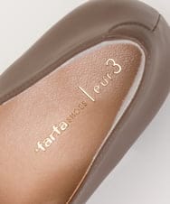 OZ6JS06074 eur3(エウルキューブ) 【幅広さんOK！ワイズ4E】la farfaシューズコラボ！スクエアオーナメントローファー モカ(84)