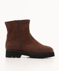 OZ6KD08099 eur3(エウルキューブ) 【幅広さんOK！ワイズ4E】トラックソールストレッチブーツ ダークブラウン