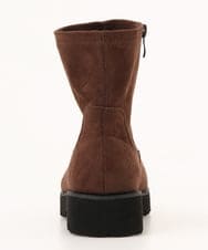 OZ6KD08099 eur3(エウルキューブ) 【幅広さんOK！ワイズ4E】トラックソールストレッチブーツ ダークブラウン