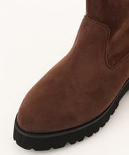 OZ6KD08099 eur3(エウルキューブ) 【幅広さんOK！ワイズ4E】トラックソールストレッチブーツ ダークブラウン