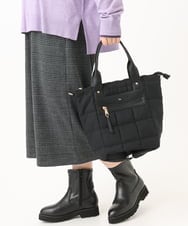 OZ6KD08099 eur3(エウルキューブ) 【幅広さんOK！ワイズ4E】トラックソールストレッチブーツ ブラック