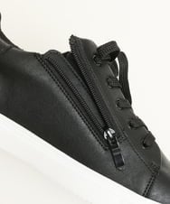OZ6KP06065 eur3(エウルキューブ) 【幅広さんOK！ワイズ4E】サイドファスナー付スニーカー ブラック(94)