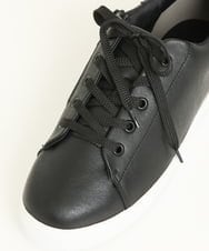 OZ6KP06065 eur3(エウルキューブ) 【幅広さんOK！ワイズ4E】サイドファスナー付スニーカー ブラック(94)