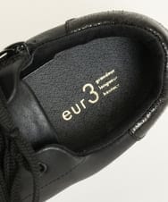 OZ6KP06065 eur3(エウルキューブ) 【幅広さんOK！ワイズ4E】サイドファスナー付スニーカー ブラック(94)